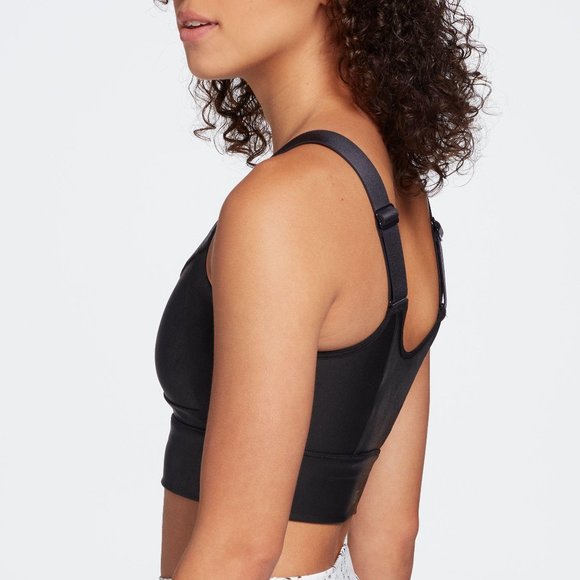 NWT CALIA Women's Sculpt Leather Seamed Long Line Bra - Picture 3 of 5